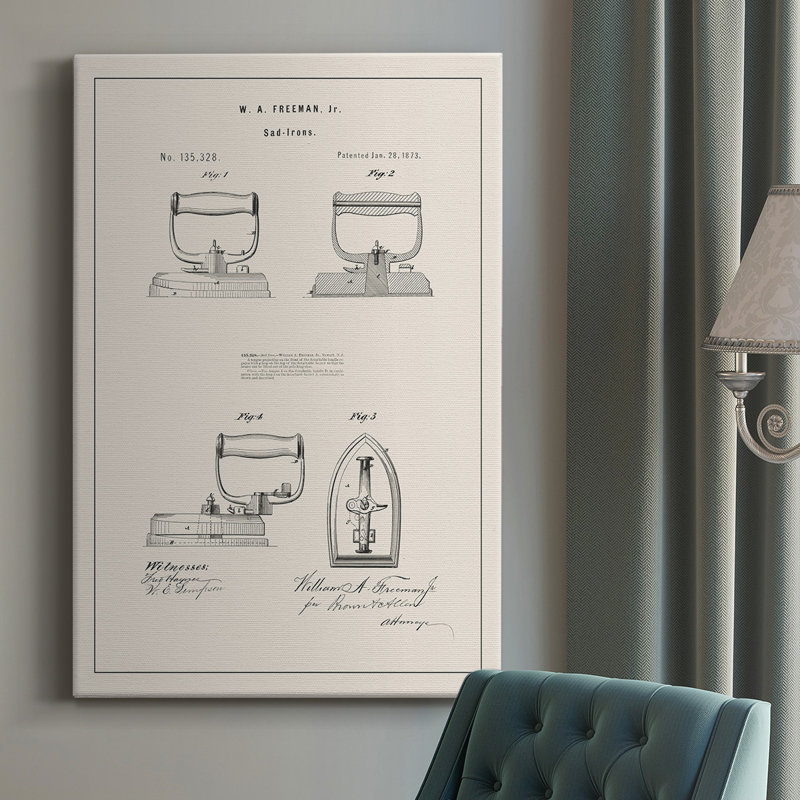Laundry Patent I " Laundry Patent I ", 16" W x 27" H