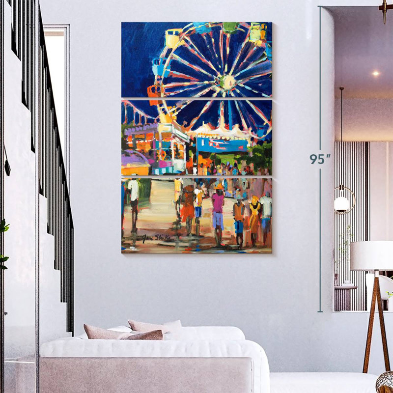 Kerner Night Carnival, 74" H x 48" W