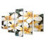 Kernan - Plumeria, art mural 5 pièces