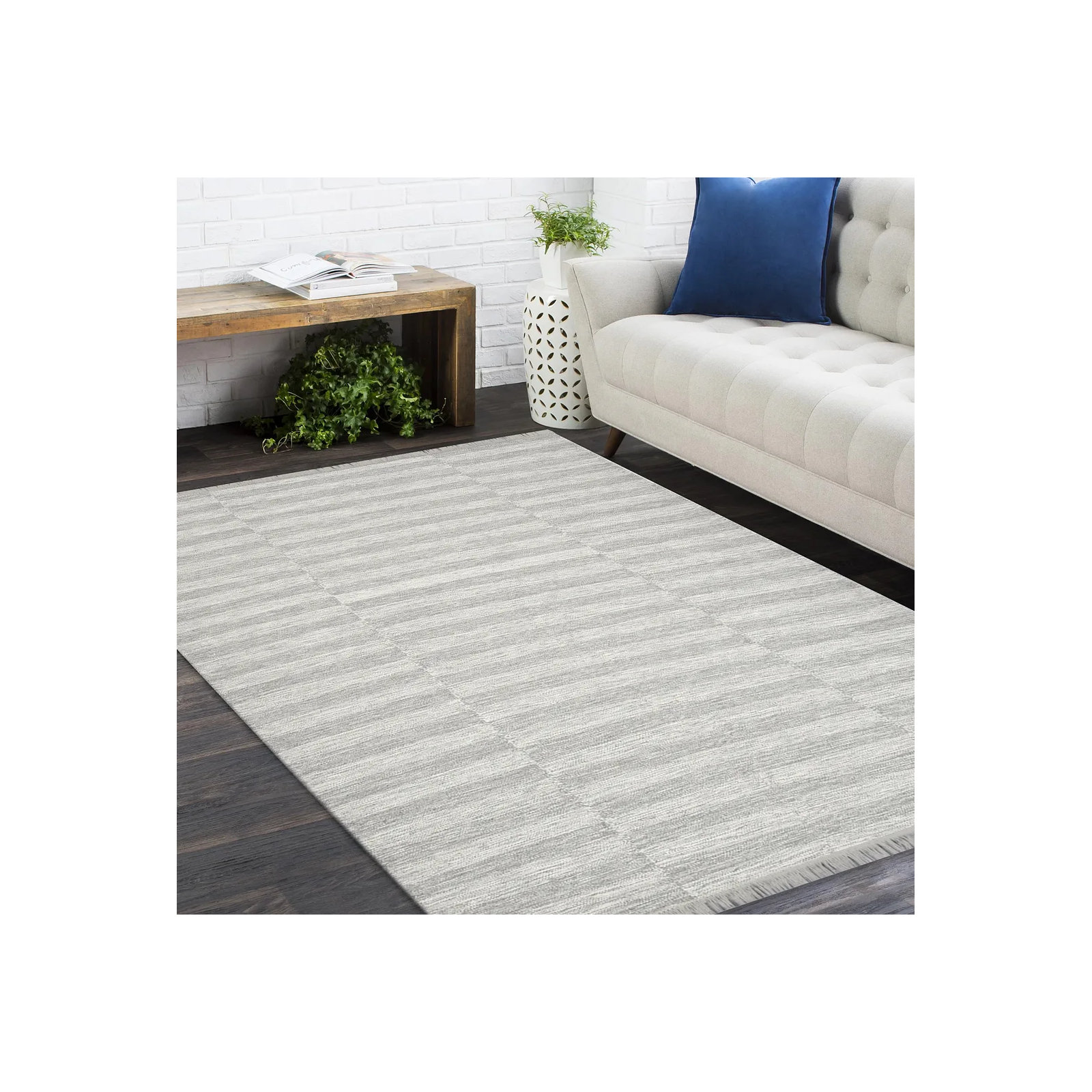 Reva Silver Rug, Rectangle 9' x 12'
