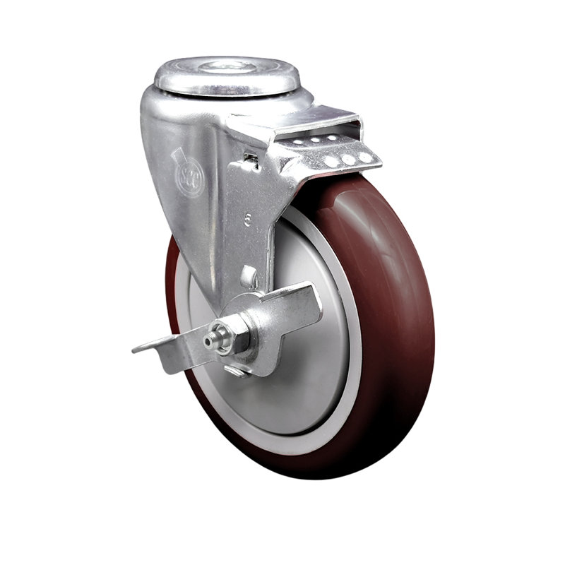 Polyurethane Caster, Maroon