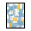 «Colorfields in Shades of Teal and Orange», reproduction de cadre photo sur toile-588913410-588913409