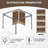 Aoodor Replacement 4-Panel Gazebo Sidewall Curtains-109918659-97531252