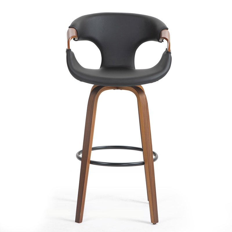 Pompano Swivel Upholstered Counter Stool, Counter Stool (25.6" Seat Height)