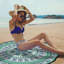 Serviette de plage en polyester