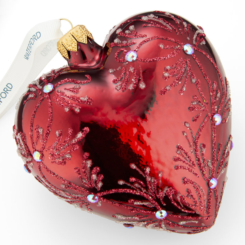 Red Holiday Heirlooms Heart Ornament