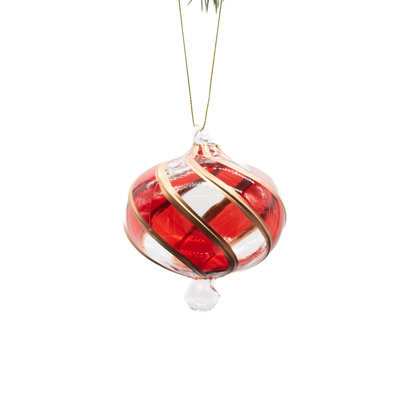 3.2'' Handmade Glass Finial Ornament