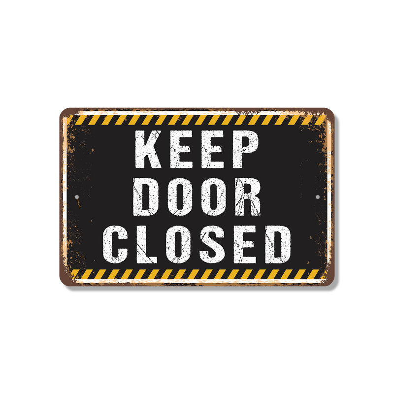 Enseigne en plastique Keep Street Closed 11 po x 17 po, H 11 po x l 17 po x P 0,1 po