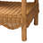 Bystrik Bohemian Light Honey Scalloped Rattan Console Table