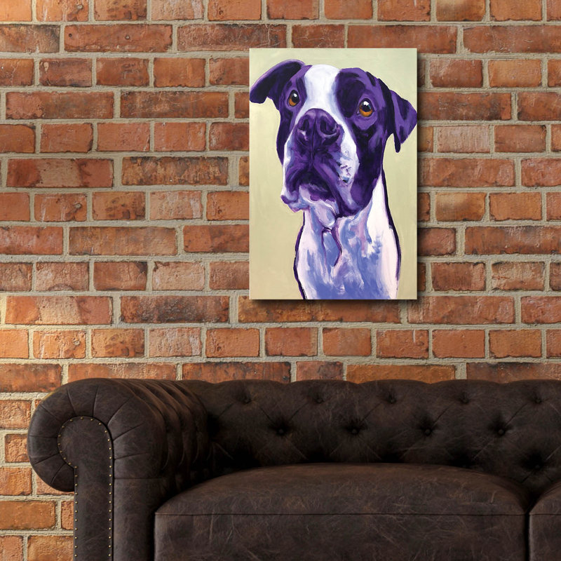 «Pit Bull - David» par Dawg Painter, H 24 po x l 16 po x P 0,2 po