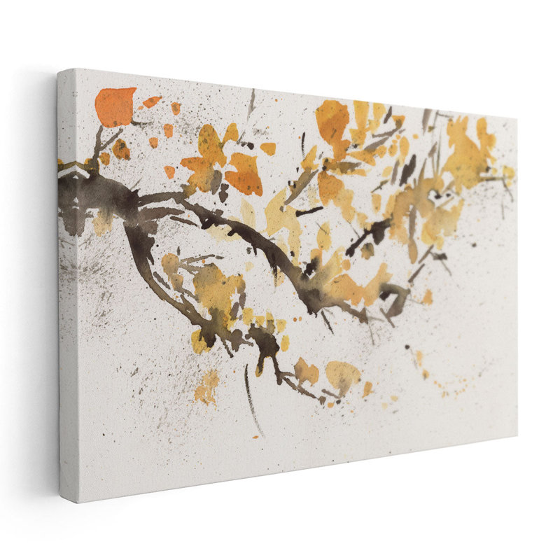 «Watercolor Tree Branch I», reproduction d'art sur toile, H 32 po x l 48 po