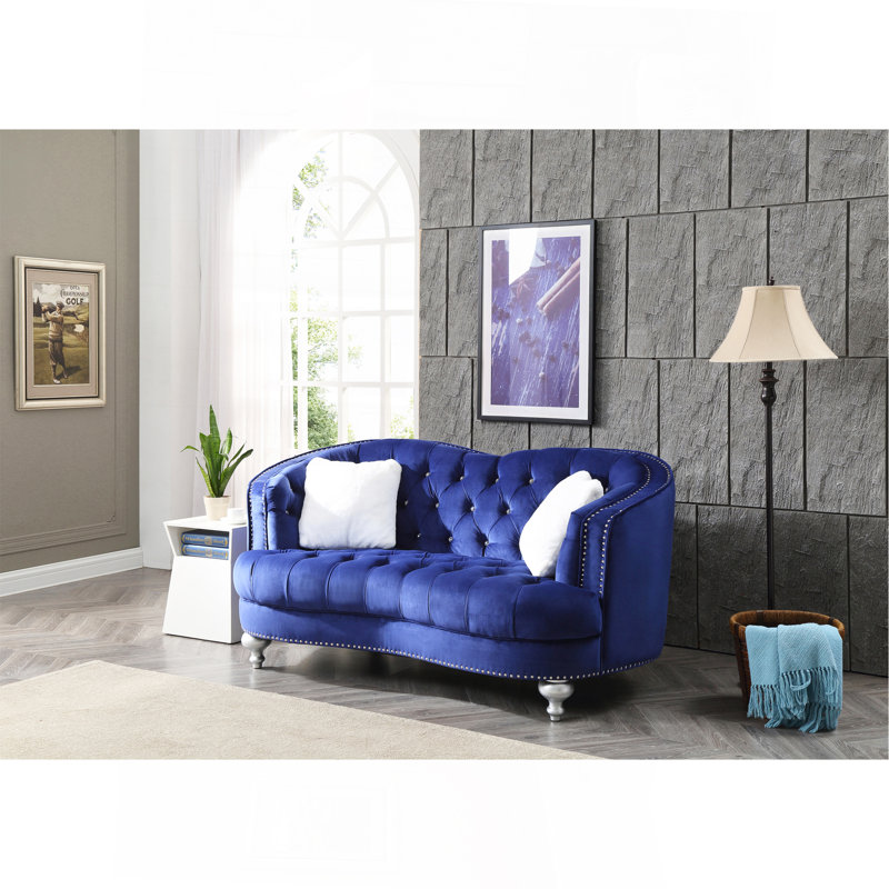 Causeuse traditionnelle, Bleu