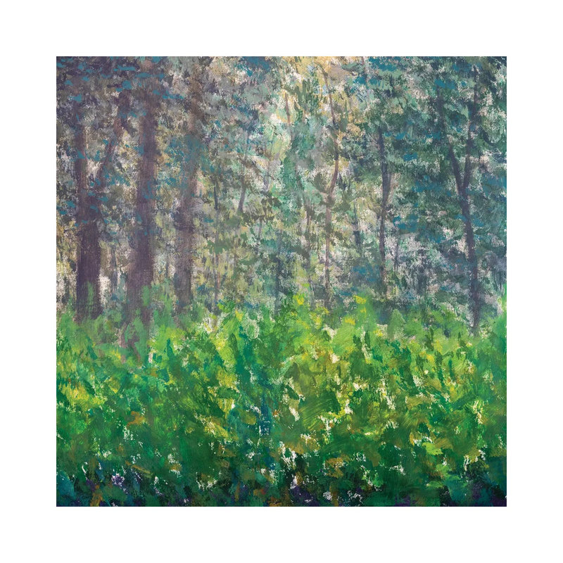 Abstract Green Forest by Valery Rybakow - Wrapped Canvas Gallery-Wrapped Canvas Giclée, 30.48 cm H x 30.48 cm W