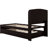 Dark Brown Twin Xl Bed With Storage, Led Headboard & Charging Station, 2 Drawers, Trundle Storage Capacity, Plug,