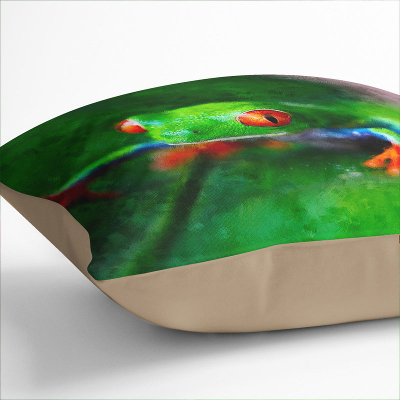 Tree Frog Vol.1 Scatter Cushion with Filling, Stone, 55cm H x 55cm W x 20cm D