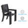 Alyah 6 - Person Metal Patio Dining Set with Rectangular Table
