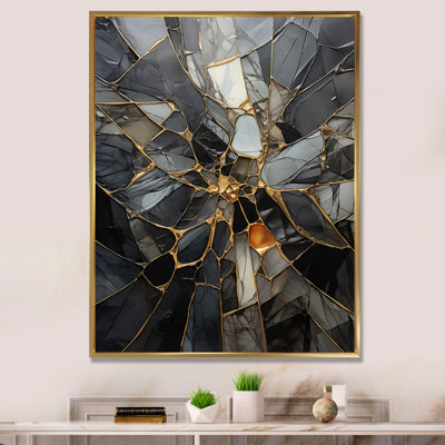 Geometric Glam Contemporary - Abstract Spirals Canvas Print