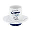 Heterónimos 4 Piece Coffee Mug and Saucer Set