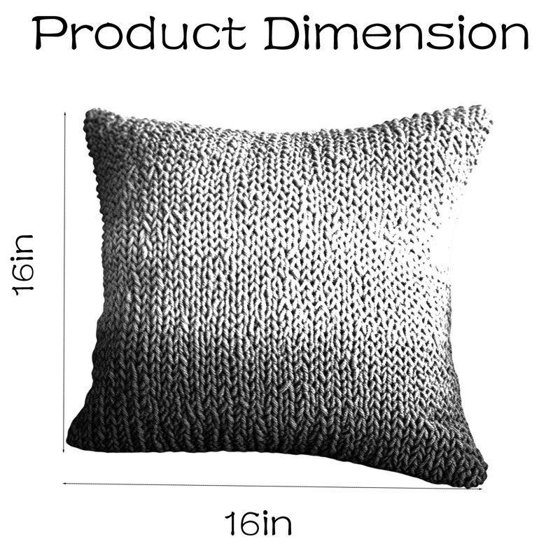 Oreiller dégradé en tricot