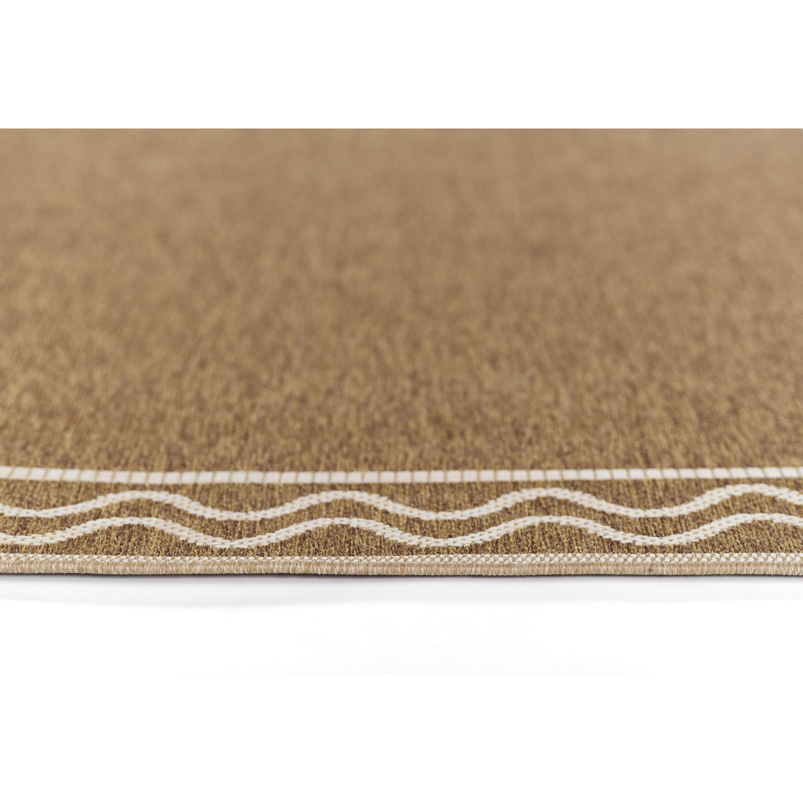 Saybrook Natural Hand-Woven Outdoor Rug, Rectangle 4'1" x 6'