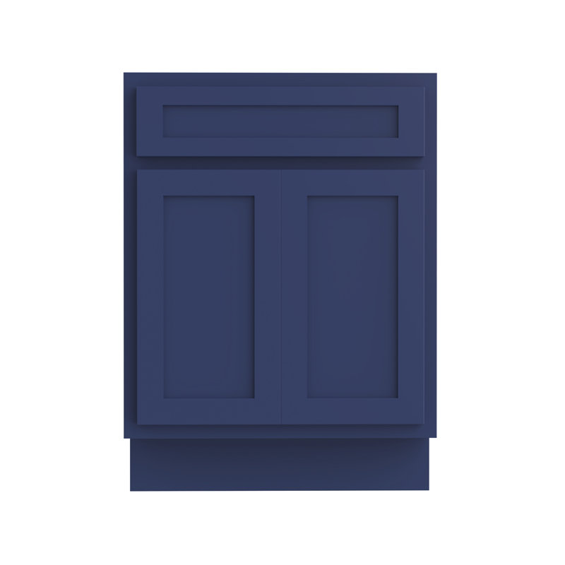 Base de meuble-lavabo simple 24 po seulement, Bleu