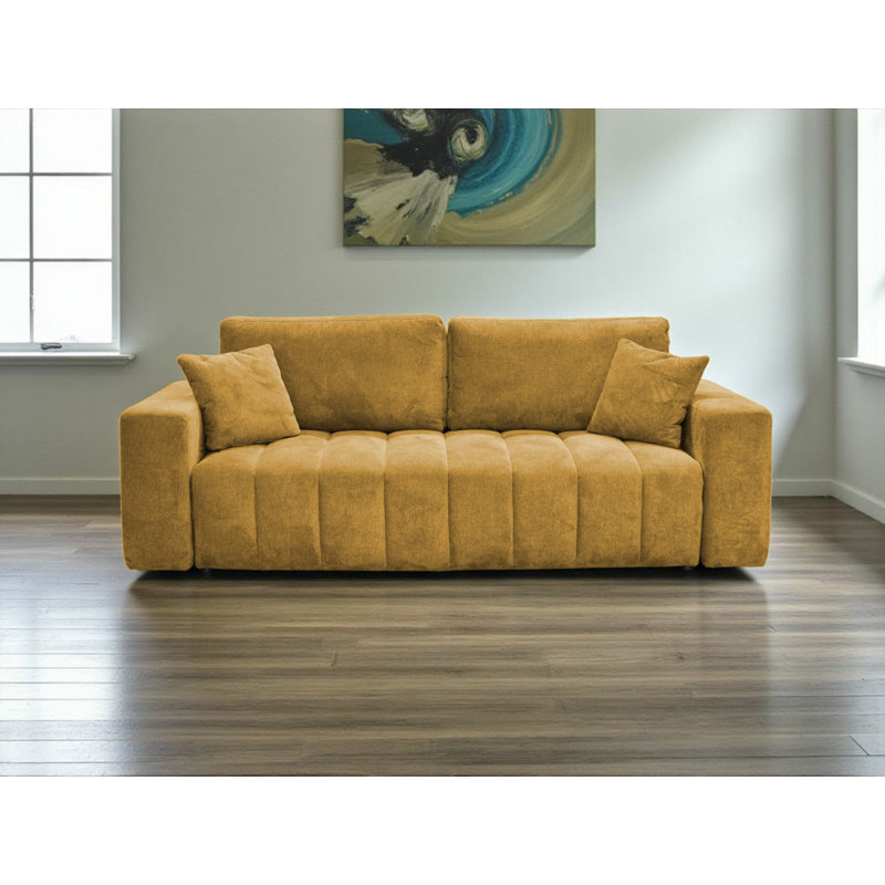 3 Seater Sleeper, Yellow
