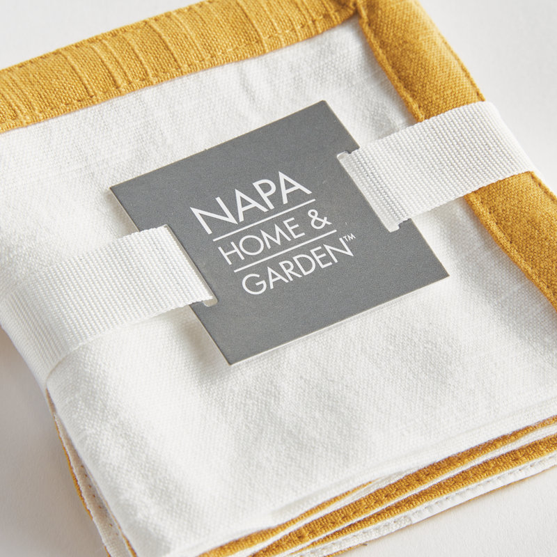 FERNBROOK COCKTAIL NAPKINS, White