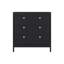 Commode Libby, 3 tiroirs, wengé noir-1004597817
