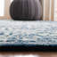 Tapis bleu marine / bleu clair en laine Rubalcava-89960175
