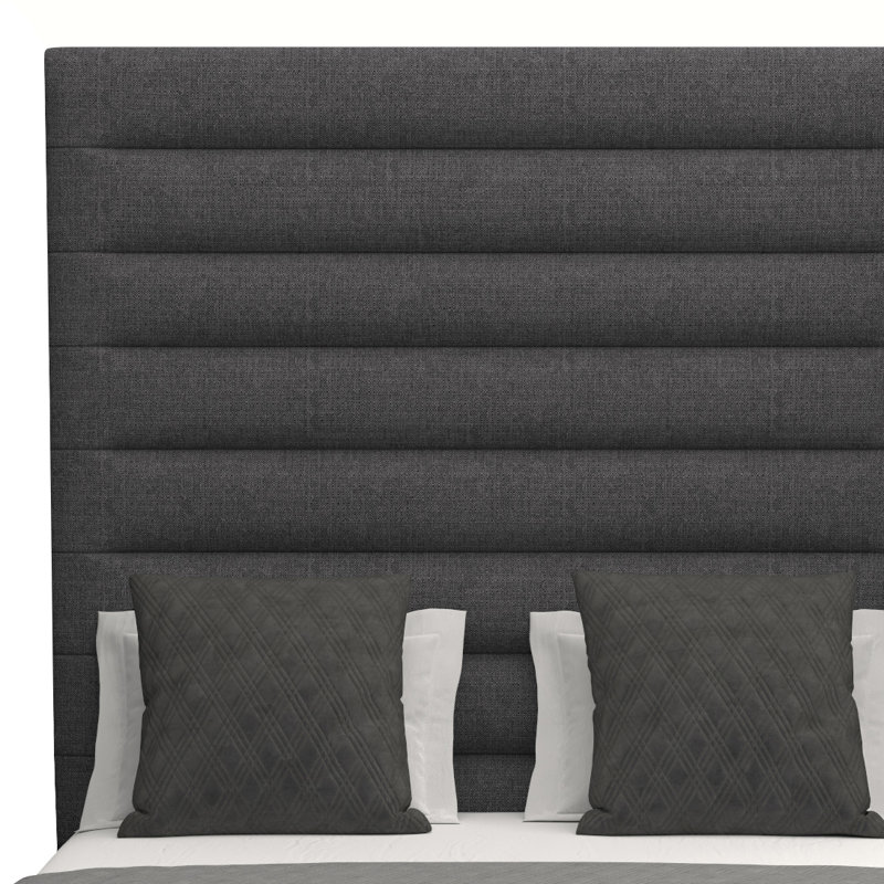 Dezyah Upholstered Standard Bed, Charcoal Revolution®, California King