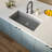 32 in. x 19 in. Quartz Undermount Single Bowl Kitchen Sink-89728277
