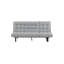 Appui-tête réglable du canapé 1pc gris clair avec dossier capitonné Biscuit convertible en méridienne