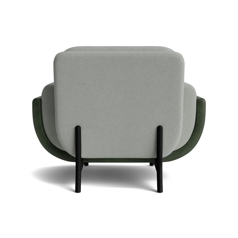 Regatta Chair, Boucle - Mineral Green/Bedford - Evergreen, Black