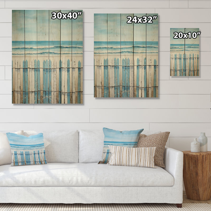 " Minimalism Beach Fence ", 40" H x 30" W x 0.78" D