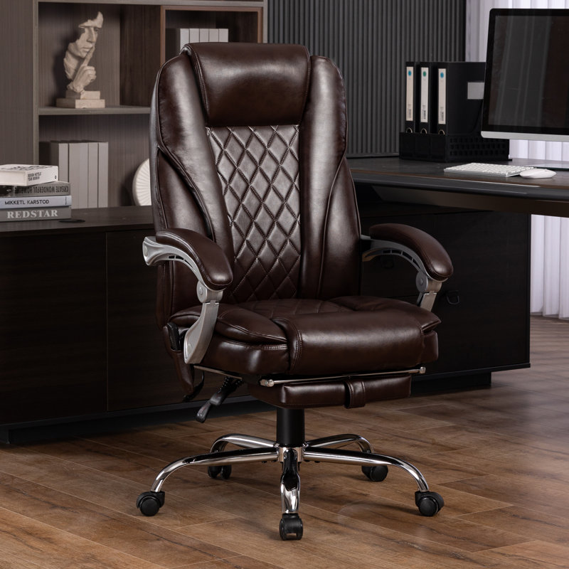 Tarteel Cotton Executive Chair, Brown