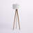 Friedler 62'' Walnut Tripod Floor Lamp