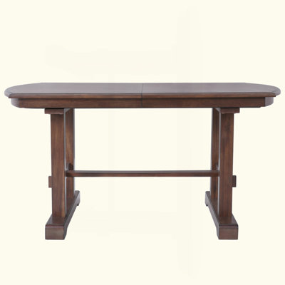 60"-78" Extendable Dining Table, Farmhouse Wooden Kitchen Table With Removable Leaf, Large Expanding Table For 4-8