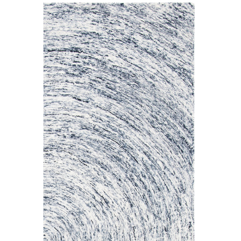 Anglina Hand Tufted Wool Abstract Rug, Square 6'