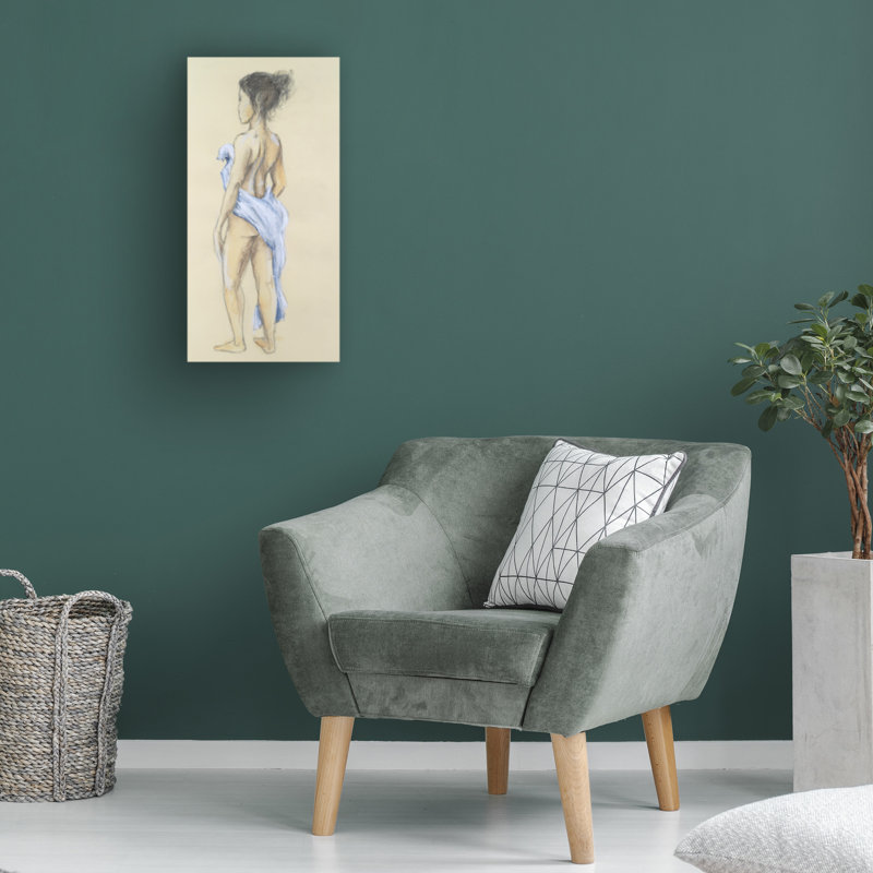 "Draped Chiffres III" sur toile, H 19 po x l 10 po