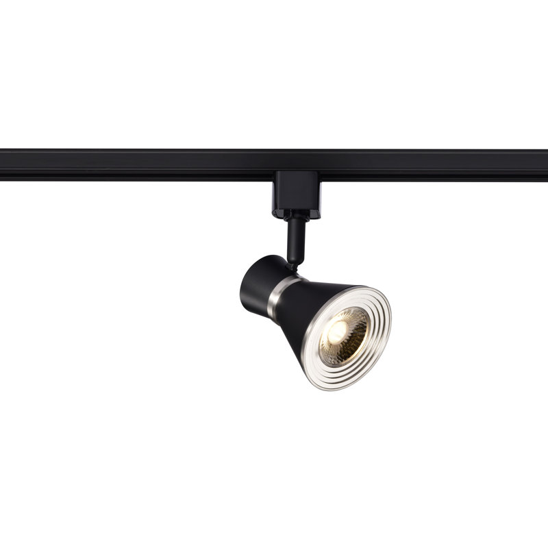 LED Track 24 Degree Beam Angle Head, Matte Black/Brushed Nickel