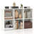 6-Cube Bookcase Modern 3-Tier Storage Organizer Horizontal Vertical Bookshelf