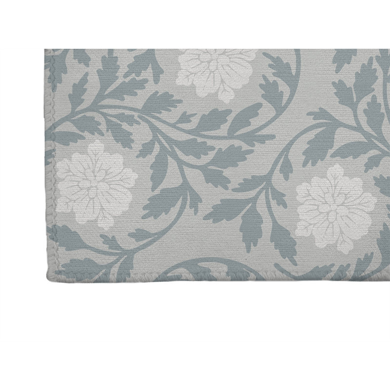 Tapis de sol antidérapant Penelope, L 72 po x P 48 po, Gris