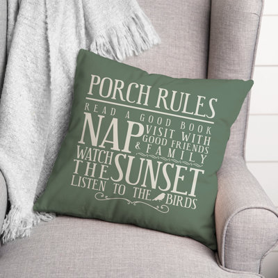 Outdoor Reversible Throw Pillow