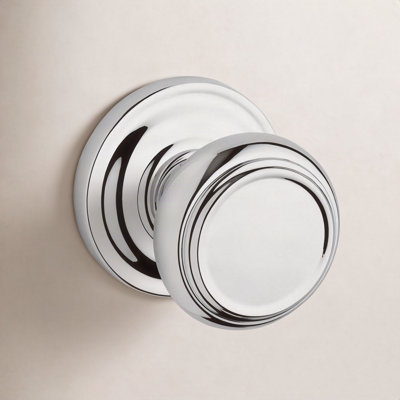 Traditional Privacy Door Knob with Traditional Round Rose