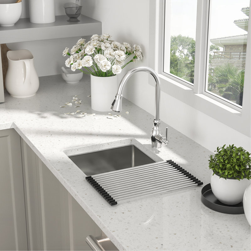 13 Inch Undermount Sink - 13"X15"X9" Undermount Stainless Steel Kitchen Sink 16 Gauge Single Bowl Kitchen Sink 9 Inch Deep Bar/Prep Sink Basin