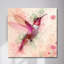 Art mural aquarelle en verre trempé Colibri-1545838374