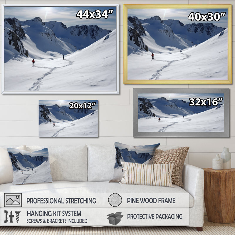 Winter Mountain Top IV, Toile tendue, H 30 po x l 40 po x P 1,5 po