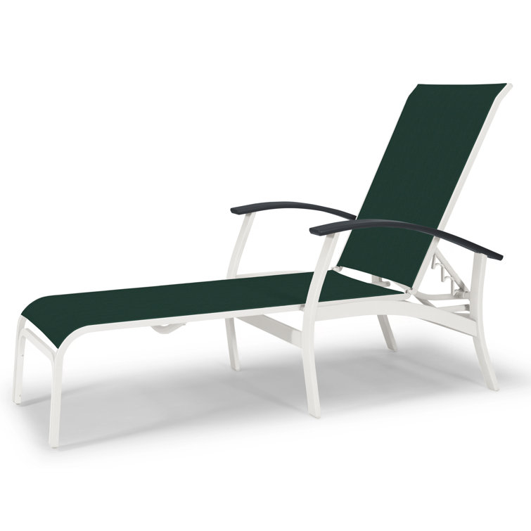 Askar Outdoor Rust-Resistant Metal Chaise Lounge