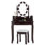 Table de maquillage avec miroir tactile et tabouret coussiné-1453804415