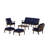 Mission 6 Piece Sofa Seating Group with Cushions-127282079-127282072